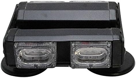 BiaoChi Car Auto LED CREE 12V 6W 2 Pics Bulb Red Blue White Green Yellow Dashboard Deck Truck Boat Windshield Emergency Warning Flashlight Strobe Light Lamp Bar KM820-2S (Amber)