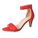 Produktbild VECDY Damen Sandalen Herren Schuhe Sommer Dünne High Heels Sandalen Sommer Knöchelriemen Damen Pumps römische Schuhe Hausschuhe 35-43