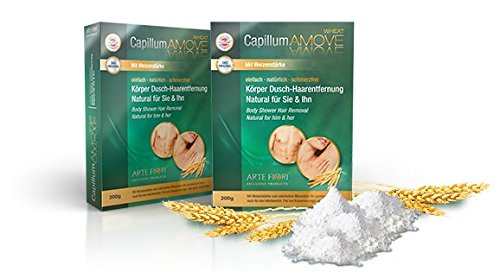 Capillum AMOVE WHEAT Natur Körper Dusch Haarentfernung 200g - Dermatest sehr gut-Das Original