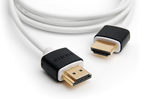 CPO 1.HDSLIM-0.25-W HDMI-Kabel, 0.25m, weiß, Stück: 1 - 3