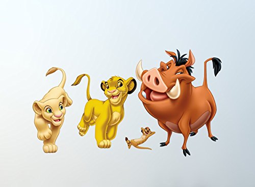 LION KING FULL COLOUR WALL STICKER - GIRLS BOYS DISNEY BEDROOM C332 Size: Large