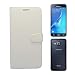 Produktbild Samsung Galaxy J5 2016 weiß PU Lederetui Klapphülle Abdeckung Gadget Boxx