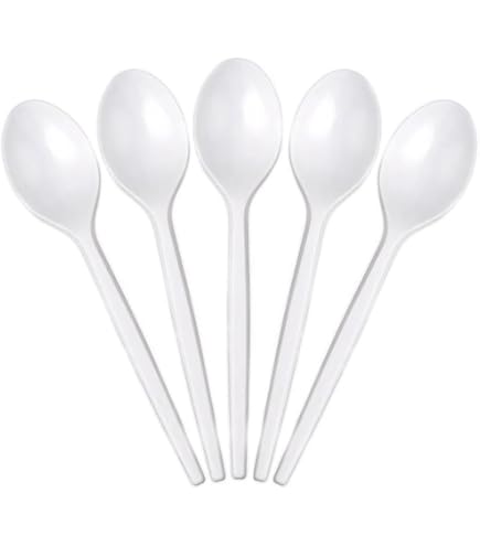 100 Forchette Riutilizzabili Bianche - 16,5 Cm Per Feste, Picnic E Ristorazione - Foto 5