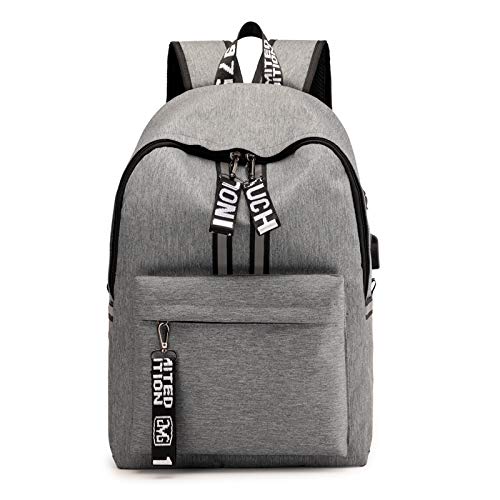 Preisvergleich Produktbild Rucksack USB der Freizeittasche im Freien, der Computerrucksackgrau auflädt