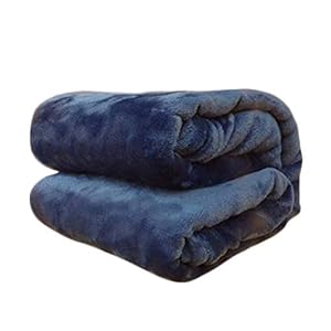 Fansi 1 pcs Pet Alfombra de Peluche Alfombra de Cama de Gato Perro automne-Hiver, poliéster, Bleu Foncé A, 100 * 150CM