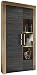 Produktbild Trendteam Wohnzimmer Vitrine Schrank Wohnzimmerschrank Boom, 89 x 210 x 34 cm in Nussbaum Satin (Nb.) mit LED Beleuchtung in Warm Weiß