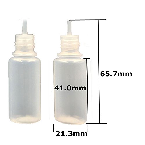 20 Pack x 10ml LDPE Plastikware Leere Squeezable Dropper Flaschen mit Spitzen Abdeckung Bottles ( Flaschen + Mischfarbe Abdeckung + Spitzen ) - 2