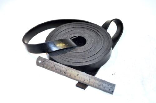 RUBBER STRIP 20mm wide x 3mm thick x 5m long - SOLID NEOPRENE BLACK RUBBER