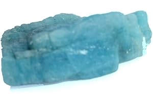 Real Gems Naturel Aigue-Marine Pierres précieuses, Roches et minéraux spécimen matière première, Aigue-Marine Non traitée 15,50 CT Rugueux Pierres précieuses en Vrac