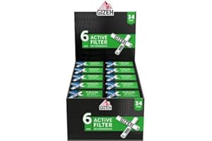 GIZEH RAUCHERBEDARF GMBH Gizeh black Active Filter 6mm - 10 Boxen a 34 Filter