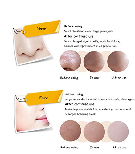 Gesichtsmaske Schwarz, Reinigungsmaske Black Head Mud Mask Mitesser Maske Tiefenreinigung Mitesser Akne Entferner Peel off Maske Bamboo charcoal Pore Acne Peel Purifying Black Head Peel off Maske anti Akne, Reinigungsmaske Mitesser Akne Öl-Kontrolle (60g) - 5