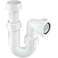 McAlpine ASC10 11/2 inch x 75mm Water Seal Adjustable Inlet Tubular Swivel 'P' Trap with Multifit Outlet, White