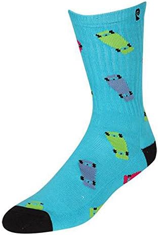 PSOCKADELIC Men's Calf Socks Green Mint/Black One size