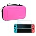 Produktbild Tasche für Nintendo Switch,Sopear Harter tragbarer Reise-tragender schützender Speicher EVA Kasten-Beutel-Shell-Ärmel mit 2 PCS HD ausgeglichenes Glas-dünner Schirm-Schutz-Film-Abdeckung für Nintendo Schalter und Zusätze Rosa