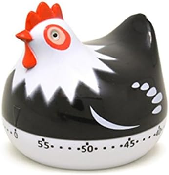 Sunwords Cute Cartoon Chicken Timer Kitchen Cooking Homework Resting Countdown (Black)