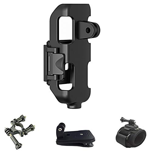 Antank Stativ Halterung für DJI Osmo Pocket Zubehör Expansion Schutzrahmen mit Rucksack Clip, Fahrradlenker Halterung und Handgelenkschlaufe