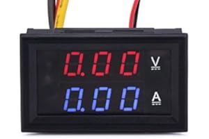 ATEC BY CARBONI CHRISTIAN ATEC - [Modello YB27VA] Voltmetro Digitale DC 0-100V 10A 0.28"LED Doppio Display [Modello YB27VA] -