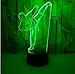 Produktbild Taekwondo Fähigkeit Modell 3D LED Nachtlicht Neuheit Geschenke 7 Farben LED Schreibtisch Tisch Touch Base USB Lampe Kinder Geschenk