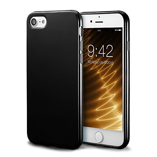 Funda para Apple iphone 8 iPhone 7 con cubierta de silicona a prueba de golpes extremamente delgada parachoques flexible y suave de Gloss Gel manguera para Apple iphone 8 iPhone 7 de parachoques de TPU de color Negro reviews Funda para Apple iphone 8 iPhone 7 con cubierta de silicona a prueba de golpes extremamente delgada parachoques flexible y suave de Gloss Gel manguera para Apple iphone 8 iPhone 7 de parachoques de TPU de color Negro