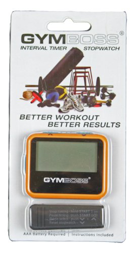 Gymboss Intervallzeitgeber Und Stoppuhr ORANGE / BLAU SOFTBESCHICHTUNG - 4