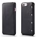 Produktbild iPhone 8 Plus Hülle Leder, iPhone 7 Plus Ledertasche, Bestsky Echte Lederhüllen Flip Schutz Tasche Fall, Kartenfächer, Brieftasche, Echtleder Schutzhülle für Apple iPhone 7 Plus/8 Plus, Schwarz