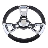 Das Rad enthält eine Kappe, die in die mittlere Befestigungsbohrung eingesetzt wird, sobald Sie das Rad an der Lenkwelle befestigt haben.