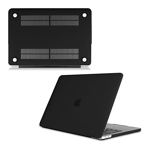 Fintie MacBook Pro 15 Hülle 2016 – Ultra Slim Hochwertige Matt Gummierte Hartschale Tasche Schutzhülle Snap Case für NEUESTE 15-zoll MacBook Pro 15″ (2016 Freisetzung) A1707 mit Touch Bar and Touch ID, Schwarz - 3