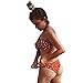 Produktbild Jaminy Strand Mode Sommer Bademode Frau Gedruckt Bikini-Set Push-up Gepolsterter Bogen Bademode   Badeanzug Strandkleidung Badeanzug Bademode (Orange, L)