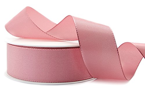 Dekoband STOFFBAND 4 cm ALTROSA Rosa Geschenkband Taftband 40 mm Tischdeko Hochzeit Schleifenband Visco Taft Kartengestaltung Basteln (3 m x 4 cm (Strängchen))