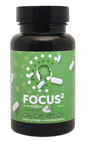 Preisvergleich Produktbild FOCUS² US Edition - die Konzentration tabletten - Steigert Konzentrationsfähigkeit und Aufmerksamkeit - Veggie Kapseln - Mit Gotu Kola, Tyrosin, Zinc, Kupfer, Magnesiumcitrat, Theanin