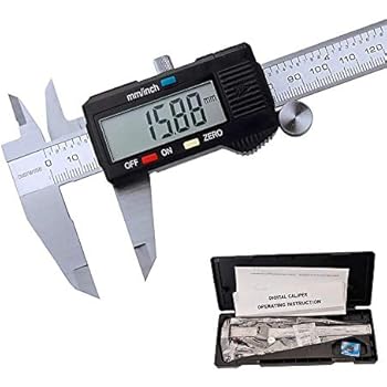 2018 New Micro Meter 150MM LCD Digital Vernier Dial Caliper Stainless Steel Gauge Micrometer Electric 6