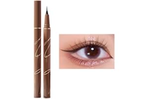 ICATUENY Liquid Eyeliner,Highly-Pigmented Coloured Eyeliner Long Lasting Eye Liner，Waterproof,Smudgeproof Suitable for Eye Liner and Body Art (Black)