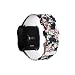 Produktbild für Fitbit Versa/Versa Lite Uhr Intelligent Uhr Smart Watch Ersatz Weiches Silikon Blumenmuster Uhrenarmband Armband Sport Bügel Handschlaufe Strap für Herren Damen (B)