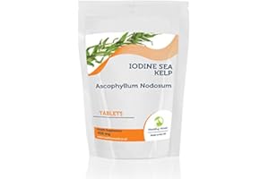 Kelp 500mg Iodine Sea Ascophyllum Nodosum 30 Tablets Normal Production of Thyroid Hormones Thyroid Function Energy-yielding Metabolism HEALTHY MOOD UK