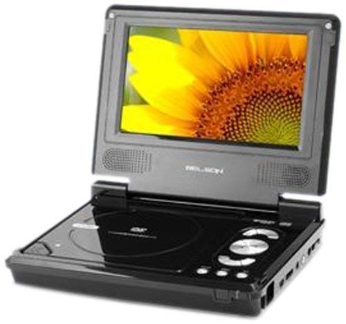 Belson BS-118V3 - Lettore DVD, USB e SD portatile con schermo LCD TFT 7" 16:9, nero (ricondizionato)