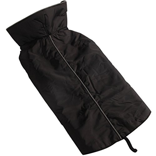 Preisvergleich Produktbild JoyDaog Fleece-gefütterte warme Hundejacke für Winter Outdoor Wasserdicht Reflektierend Hundemantel Orange