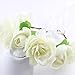 Produktbild SUNRIZ Blumen Stirnband,Weiß Frauen Mädchen Blumen Kranz Krone Haarband Girlande Blumenkranz | Haarband | Blumenkrone | Haarschmuck, für Party, Hochzeit