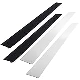 SET OF 4: Standard 21 Zoll, Weiß und Schwarz, mit schlankem Design, die Lückenabdeckung passt gut in moderne Küchen.