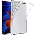 M.G.R.J® Tab S8 Plus / S7 Plus/Tab S7 FE 5G Case, Soft TPU Transparent Back Case Cover for Samsung Galaxy Tab S8 Plus / S7 Plus/Tab S7 FE 5G (12.4" inch) (SM-T970 / SM-T975 / SM-T976)