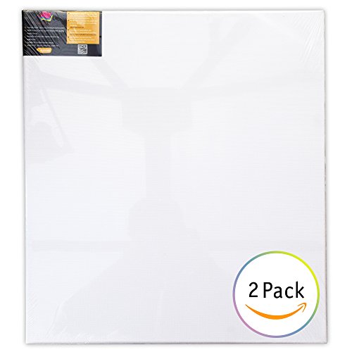 Gespannte Leinwand 45,7 x 61 cm Professionelle Qualität säurefreiem gedehnt Künstler Leinwand Panel Boards für Bild 2 Stück Dreifach grundiert mit Gesso von Crafts 4 alle & # •; - 8
