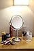 Miusco 1X And 7X Magnifying Double Side Lighted Makeup Table Top Vanity Mirror, For Tabletop, Bathroom, Bedroom, Shaving, Dressing, Stainless Steel, 36 Bright LEDs,8 inch