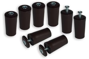 INOVATEC GMBH 8 x Anschlagstopper 40 mm für Rollladen, 3 Farben [Beige, Braun, Weiß] wählbar, Rolladenstopper Anschlagstopfen Fenstersicherung, Farbe:Braun