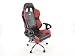 Produktbild fk-automotive Chefsessel Sport Phoenix mit Armlehne, Leder artif. schwarz/rot, 2. Wahl