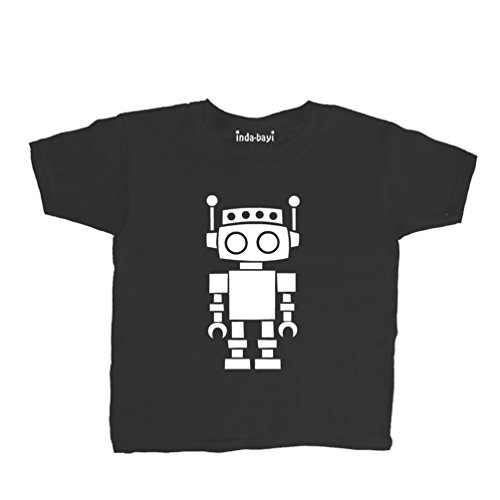Inda-Bayi Baby-Toddler-Kids Heavy Cotton T Shirt - robot