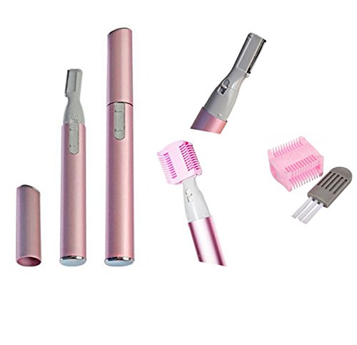 Jimmystar Eyebrow shaver trimmer razor Portable Pink Electric Lady Hair Blade