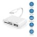 Price comparison product image SD Card Reader 3 in 1 Lightning to USB Camera Connection Kit Memory Card SD/TF Card Reader, Trail Game Camera SD Card Reader, Lightning to USB 2.0 Female OTG Adapter Cable for iPhone and iPad