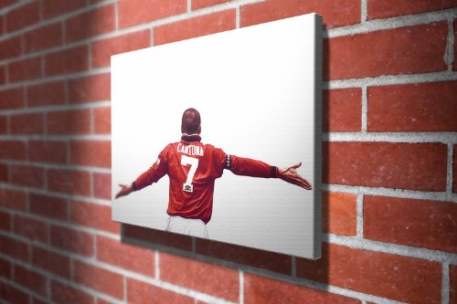 Eric Cantona Manchester United Football Gallery Framed Canvas Art Picture Print