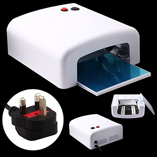 MultiWare 36W UV Lamp Nail Dryer Machine for Nail Polish with 9W x 4 Blubs White