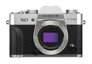 Fujifilm X-T30 26.1 MP Mirrorless Camera Body (APS-C X-Trans CMOS 4 Sensor, Electronic Viewfinder, Tilt Touchscreen, Fast & Accurate AF, Face/Eye Detection AF, 4K Video, Film Simulations) - Silver