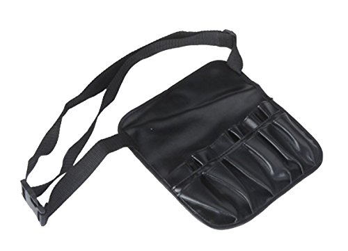 niceeshop(TM) Professional PVC Cosmetic Makeup Brush Apron Bag with Artist Belt Strap,Black